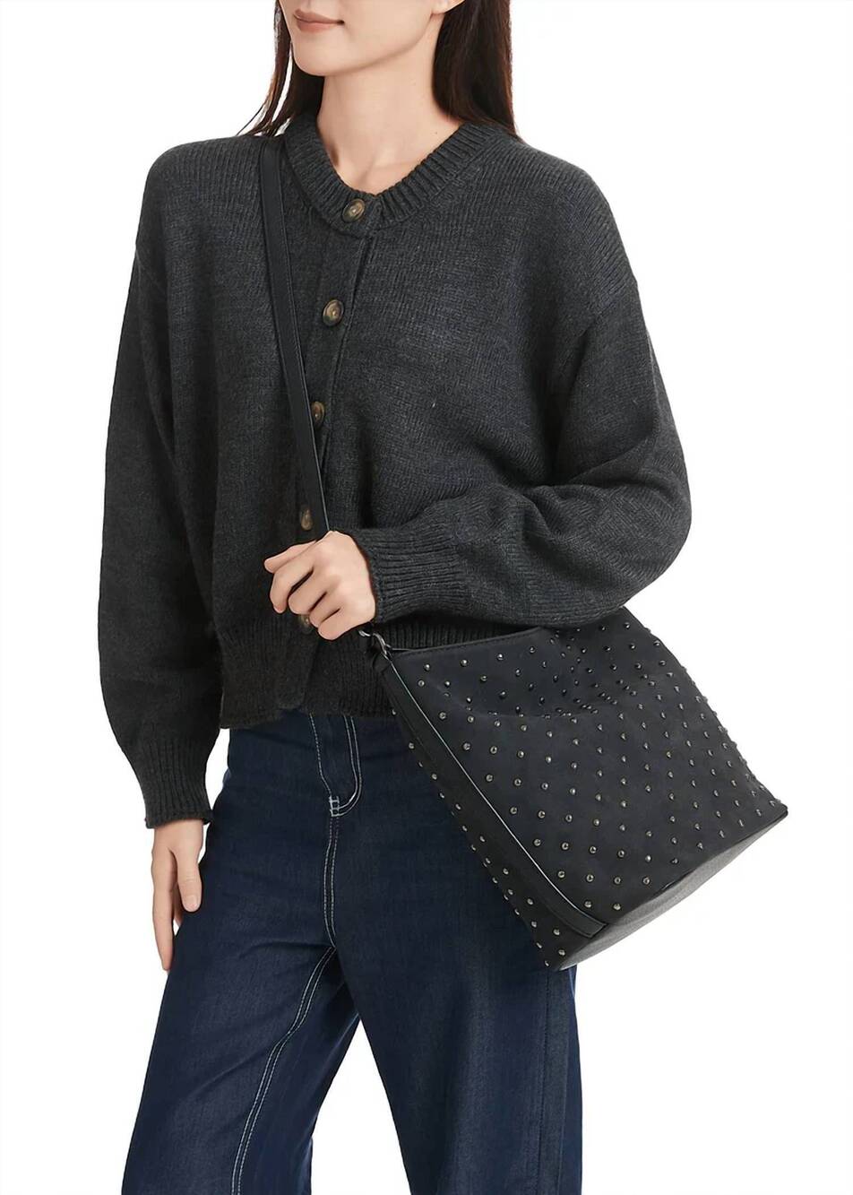 NEW HAUTE SHORE celine shoulder bag in black